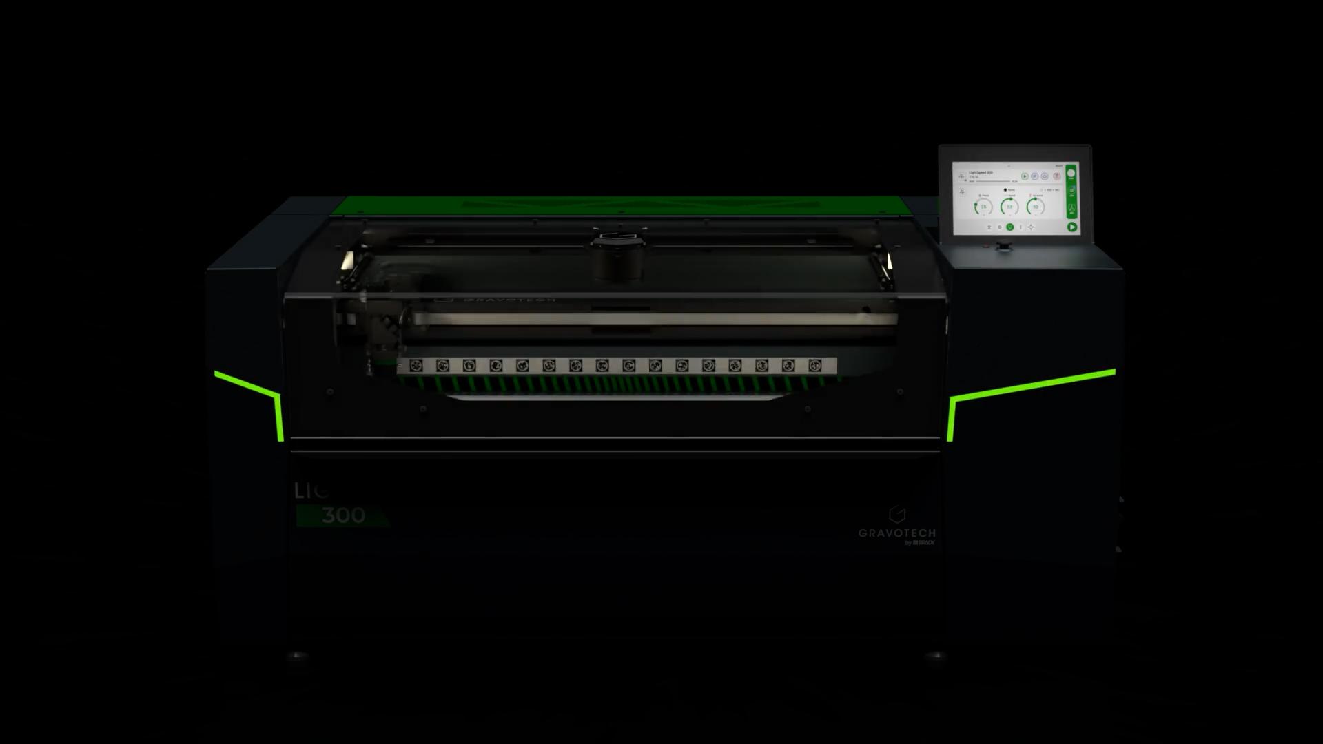 LightSpeed 300, Gravotech laser engraving and cutting machine